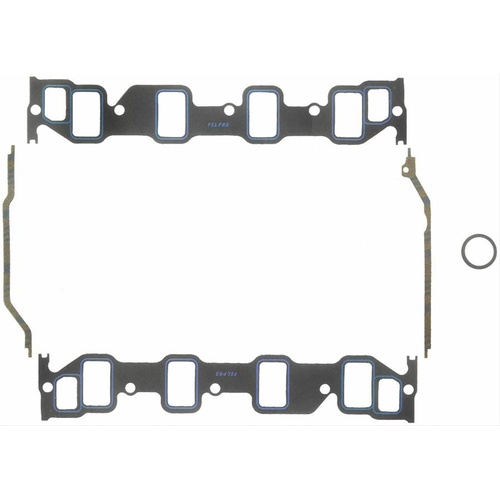 FELPRO Gaskets, Manifold, Intake, Composite, Printoseal, 2.34 in. x 1.40 in. Port, For Ford, 352/360/390/427/428, FE, Set