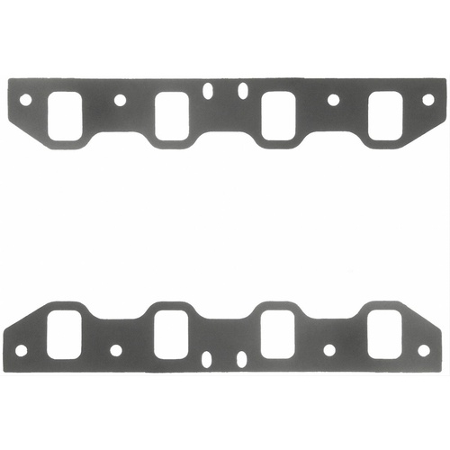 FELPRO Gaskets, Intake Manifold, Composite, 1.95 in.x.1.35 in. Port, .030 in. Thick, For Ford, 302/351W, Yates Heads, Set