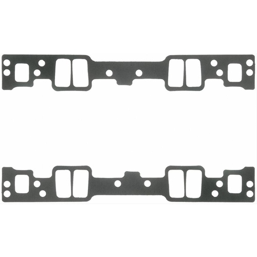 FELPRO Gaskets, Manifold, Intake, Composite, 2.110 in. x 1.08 in. Port, .120 in. Thick, For Chevrolet, Dual Drilled, Set