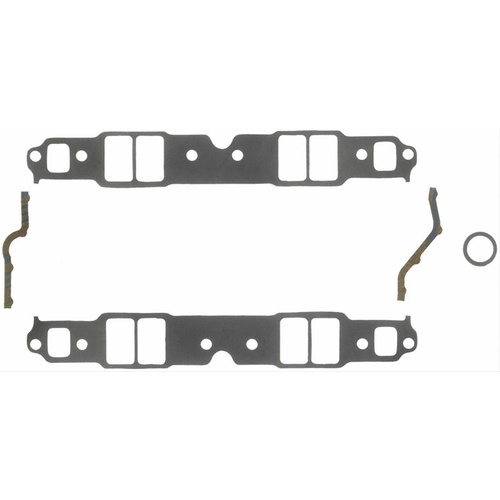 FELPRO Gaskets, Manifold, Intake, Composite, 2.28 in. x 1.38 in. Port, .120 in. Thick, For Chevrolet, Small Block, Set