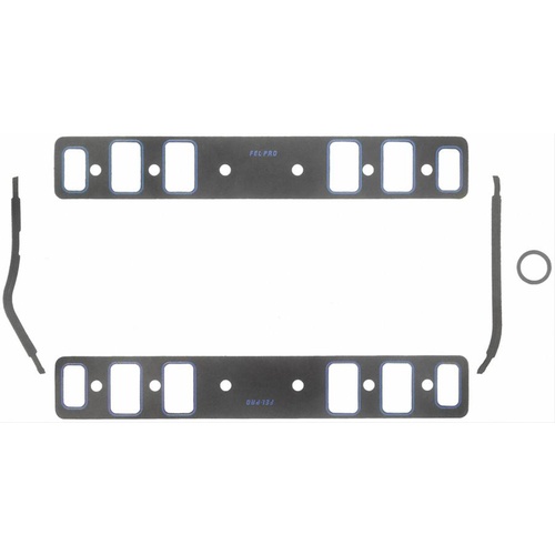 FELPRO Gaskets, Manifold, Intake, Composite, 2.40 in. x 1.40 in. Port, .060 in. Thick, For Oldsmobile, 455, Set