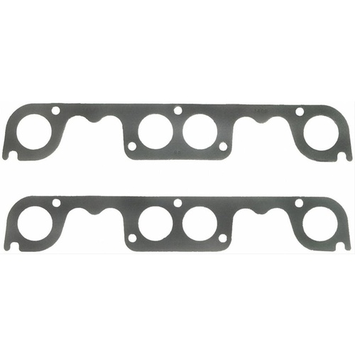 FELPRO Exhaust Gaskets, Header, Steel Core Laminate, Brodix Spread Port, For Chevrolet, Small Block, Set