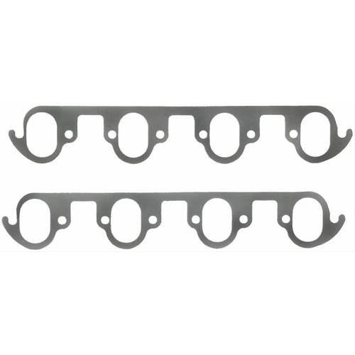 FELPRO Exhaust Gaskets, Header, Steel Core Laminate, Rectangular Port, For Ford, Big Block 385 Series, Set