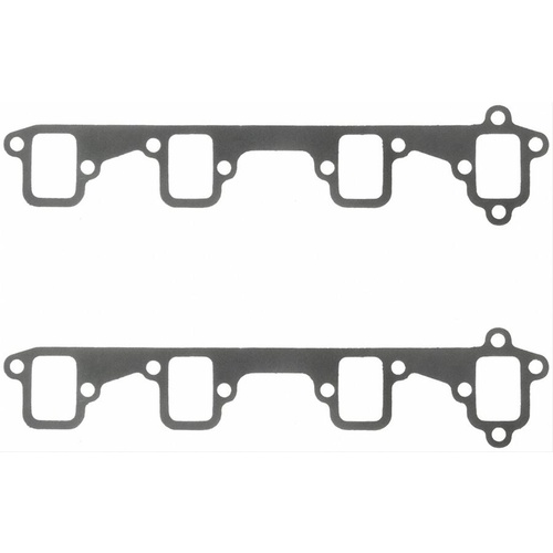 FELPRO Exhaust Gaskets, Header, Steel Core Laminate, Rectangular Port, For Ford Big Block FE, 10/14-Bolt, Set