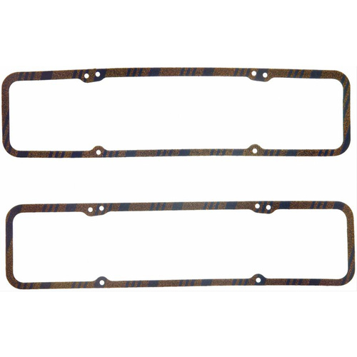 FELPRO Valve Cover Gaskets, Blue Stripe Cork/Rubber, For Chevrolet, Small Block, Pair