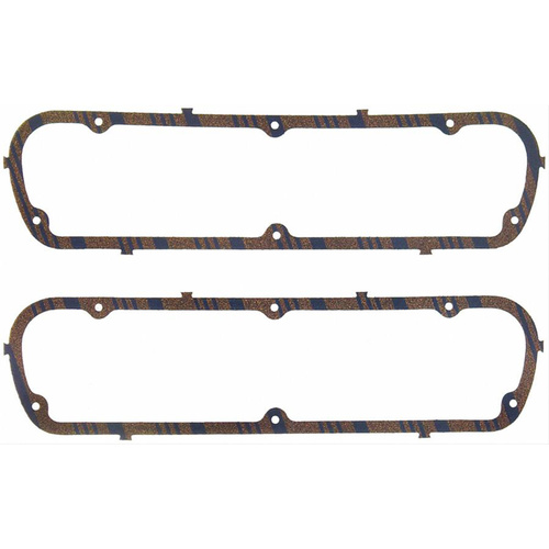 FELPRO Valve Cover Gaskets, Blue Stripe Cork/Rubber, For Ford, For Lincoln, For Mercury, Small Block/351W, Pair