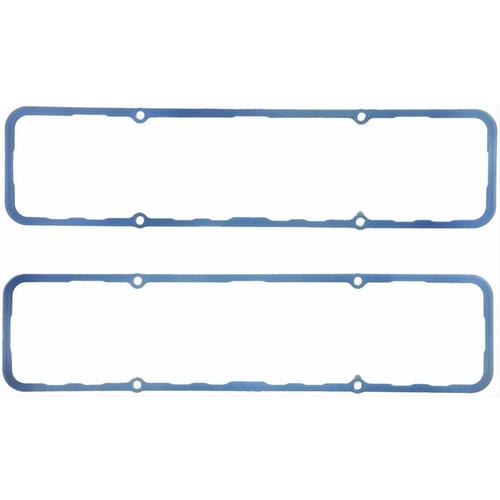 FELPRO Valve Cover Gaskets, Molded Silicone Rubber, Rubber with Steel Core, For Chevrolet, Small Block, Pair