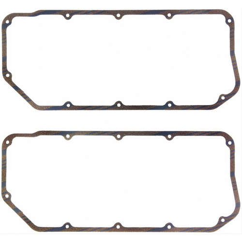 FELPRO Valve Cover Gaskets, Blue stripe cork/Rubber, For Dodge, For Plymouth, 426 Hemi, Pair