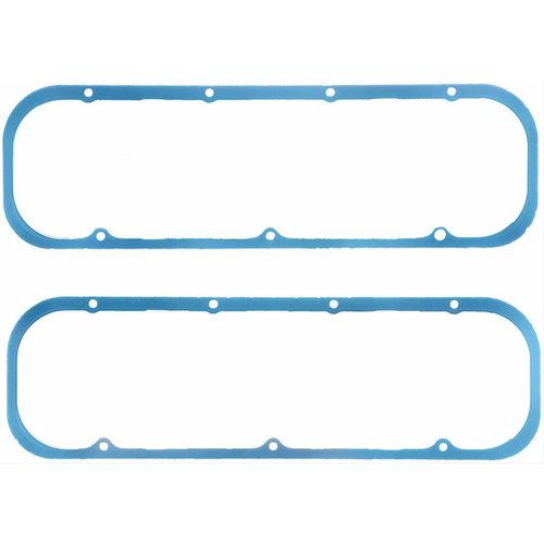 FELPRO Valve Cover Gaskets, Molded Silicone Rubber, Rubber with Steel Core, For Chevrolet, Big Block, Pair