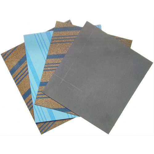 FELPRO Gasket Sheets, Cork/Rubber, 0.125 in. Thick, 8.4 in. Width, 9.8 in. Length, Set of 4