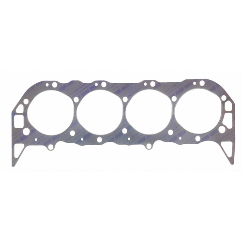 FELPRO Head Gasket, PermaTorque, 4.370 in. Bore, .039 in. Compressed Thickness, For Chevrolet, 396-454