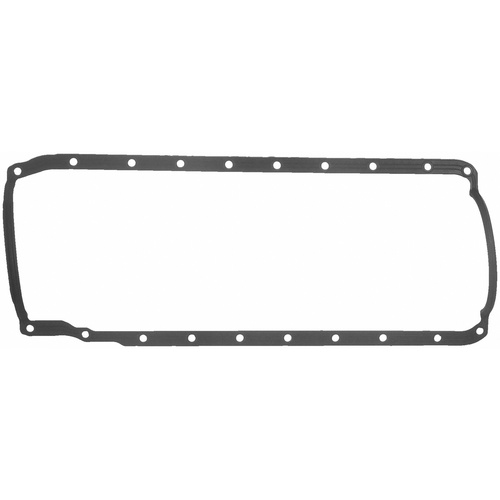 FELPRO Oil Pan Gasket, 1-Piece, Rubber/Steel Core, For Chevrolet, 7.4L/454, Each