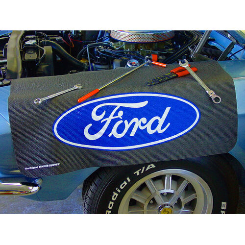 Fender Gripper Jumbo Fender Cover, For Ford Blue Oval Logo, Each