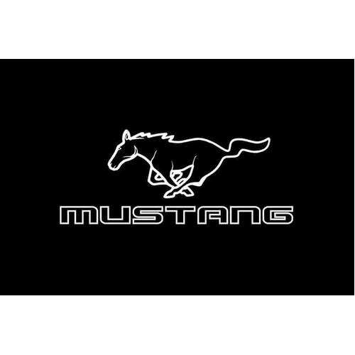 Fender Gripper Trunk Mat, w/ Running Pony Logo, 94-04 For Ford Mustang, Silver, Each