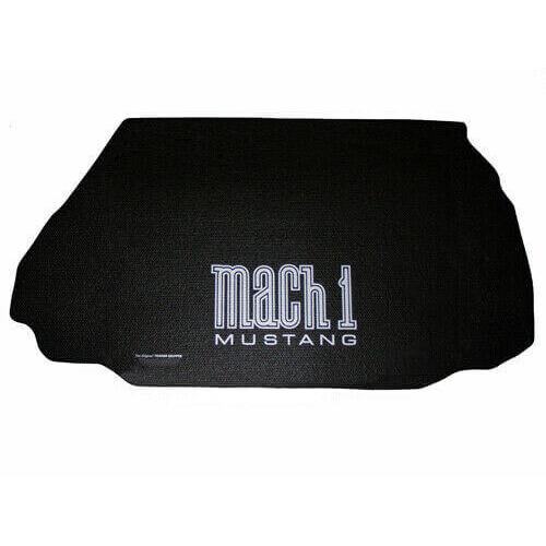 Fender Gripper Trunk Mat, w/ Mach 1 Mustang Logo, 05-14 For Ford Mustang, Convertible, Each