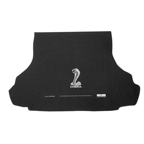 Fender Gripper Trunk Mat, w/ Cobra Snake Logo, 15-19 For Ford Mustang, Each