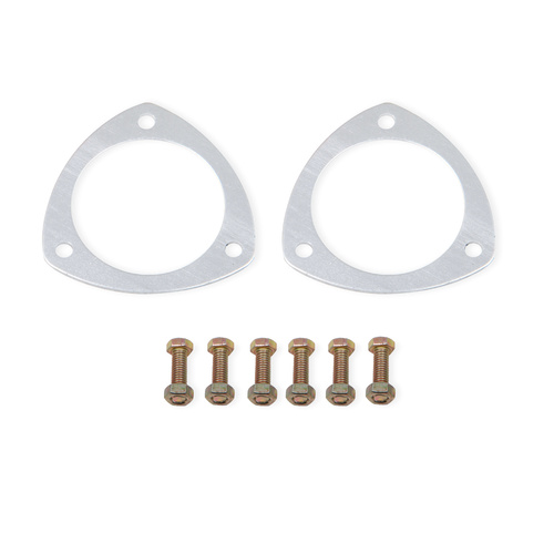 Flowtech Collector Gaskets, Real-Seal, Aluminium, 3-Hole, 3.5 in. Inside Diameter, Pair