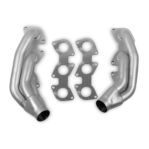 Flowtech Headers, 2.25 inch Collector Dia., Shorty, 1-1/2 inch Tube Dia., For Toyota V6, Ceramic Coated, Set