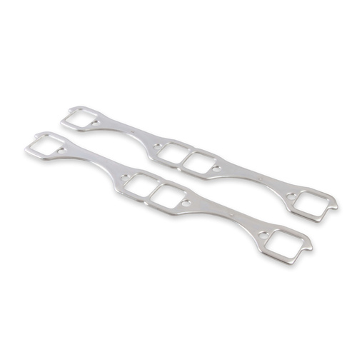 Flowtech Header Gasket, Square, .125 in. Thick, For Chevrolet Small Block Gen I, Aluminum, Each