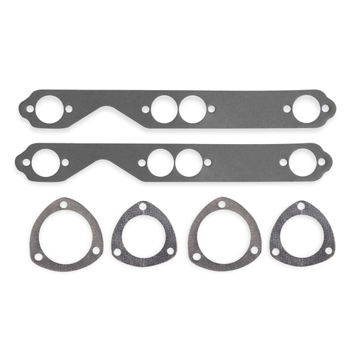 Flowtech Header Gasket, Round, .062 in. Thick, For Chevrolet Small Block Gen I, P73 Ferroglass Non-Asbestos, Each