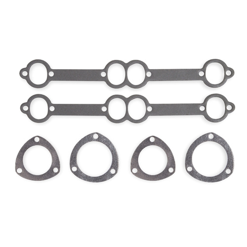 Flowtech Header Gasket, Oval, .062 in. Thick, For Chevrolet Small Block Gen I, P73 Ferroglass Non-Asbestos, Each