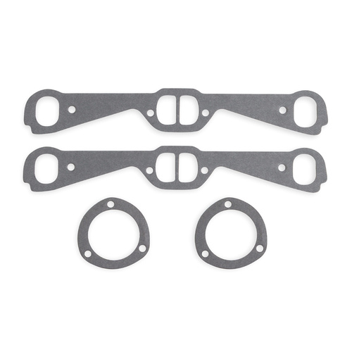 Flowtech Header Gasket, Oval / D, .062 in. Thick, For Pontiac V8, P73 Ferroglass Non-Asbestos, Each