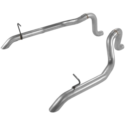 Flowmaster Exhaust, Tailpipes, Steel, Aluminized, 2.5 in. Diameter, For Ford, 5.0L, Pair