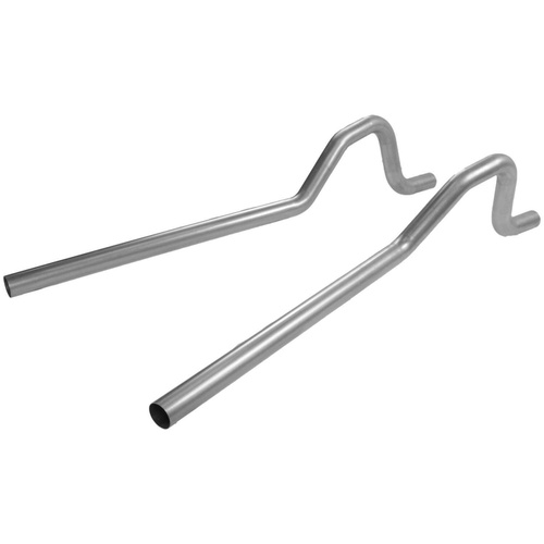Flowmaster Exhaust, Tailpipes, Steel, Aluminized, 2.5 in. Diameter, For Dodge, For Plymouth, B-Body, Pair