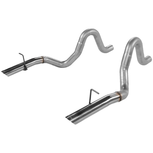 Flowmaster Exhaust, Tailpipes, Steel, Aluminized, 3 in. Diameter, For Ford, 5.0L, Pair