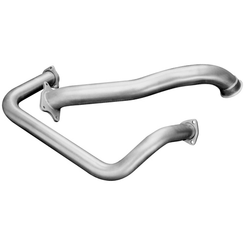 Flowmaster Turbo Downpipe, Steel, Aluminized, 3 in. Diameter, For Chevrolet, For GMC, 6.5L, Diesel, Kit