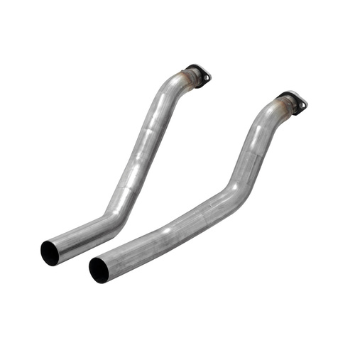 Flowmaster Intermediate Pipes, Exhaust, Stainless Steel, Natural, 2.50 in. O.D., For Ford, Pair