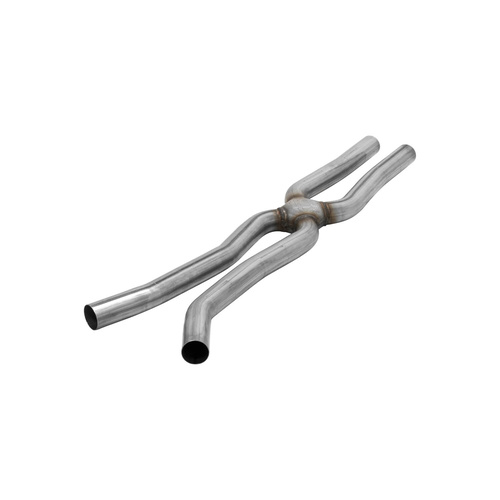 Flowmaster X-Pipe, Scavenger, Exhaust, Stainless Steel, Natural, 2.25 in. Diameter, For Ford, 3.7L, Each