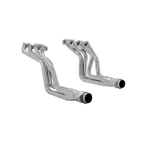 Flowmaster Headers, 3.00 in. Collector Dia., Long Tube, 1-3/4 in. Tube Dia., Big Block For Chevrolet, Silver Ceramic, Set