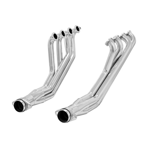 Flowmaster Headers, 3.00 in. Collector Dia., Long Tube, 1-3/4 in. Tube Dia., GM Small Block Gen III/IV (LS), Silver Ceramic, Set
