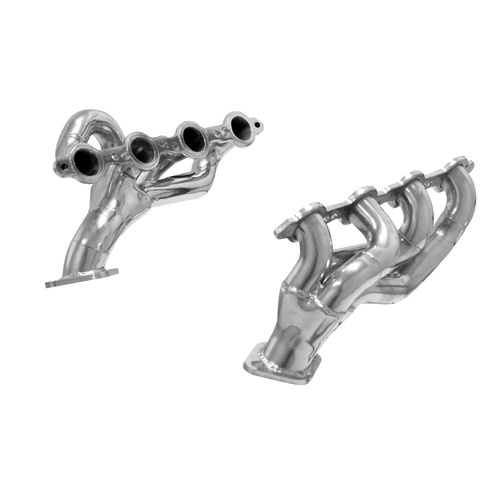Flowmaster Headers, Shorty, 1-3/4 in. Tube Dia., GM Small Block Gen III/IV, Silver Ceramic, Set
