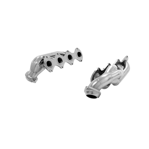 Flowmaster Headers, Shorty, 1-5/8 in. Tube Dia., For Ford Modular V8, Silver Ceramic, Set
