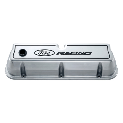 Ford Performance Parts Valve Covers, Tall, Cast Aluminium, Polished, For Ford, For Lincoln, For Mercury, Small Block, Pair