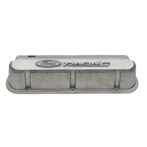 Ford Performance Parts Valve Covers, Slant-Edge, Tall, Perimeter Bolt Mounting, For Ford Racing Logo, For Ford, Small Block Windsor, Pair