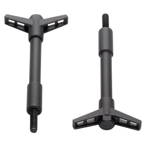 Ford Performance Parts Valve Cover Wing Bolts, Black, For Ford Oval Logo, 1/4 in.-20 Thread, Set of 4