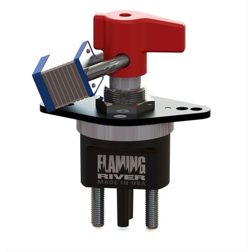 Flaming River Battery Disconnect Switch, Rotary, 500 Continuous Amps Rating, 2, 500 Surge Amp Rating, Lock-Out Hole, Each