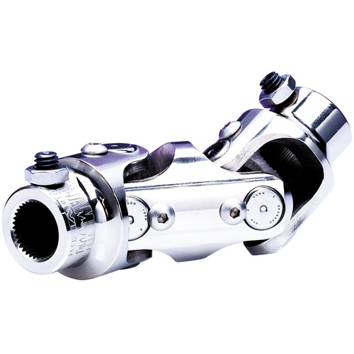 Flaming River Steering Universal Joint, Double, Steel, Satin, 7/8 in. without Splines, 3/4 in. without Splines, Each