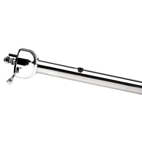Flaming River Steering Column, Floorshift, Straight Corvette 53-62 w/ hazard Mill Finish, Each