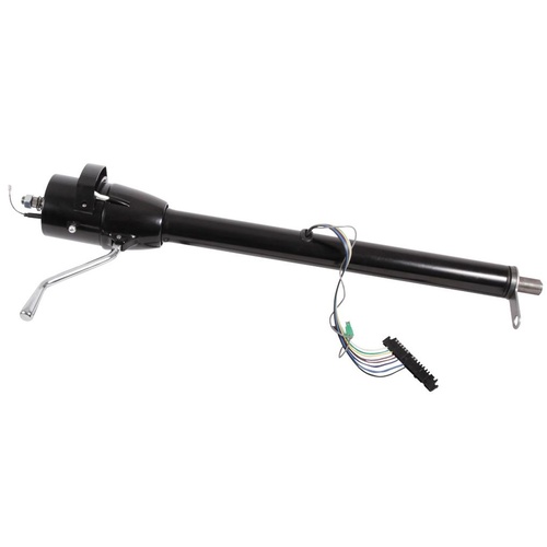 Flaming River Steering Column, Tilt, 2 In Dia., 28 in. Length 1 DD Std Lens Black Powdercoat, Each