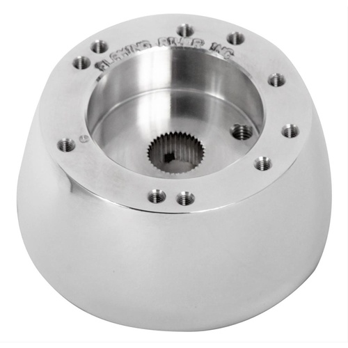 Flaming River Steering Wheel Adapter, 5/6 Bolt Patterns, Aluminium, Polished, Waterfall Series, Vette Series, Each