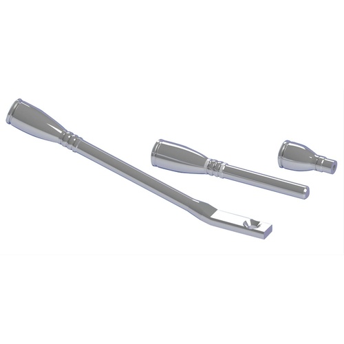 Flaming River Steering Column Access, Machined Style-Cut Design Billet Aluminum Dress Up, Kit