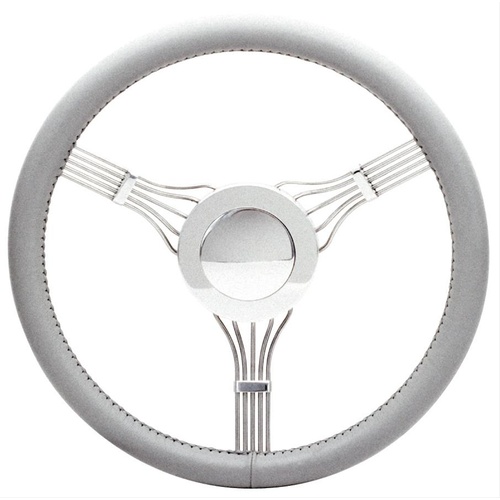 Flaming River Steering Wheel, Banjo Steering Wheel Light Gray Horn Included, Each