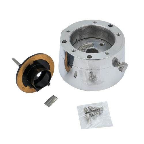 Flaming River Steering Wheel Adapter, Steering Wheel Popper 5 bolt - Polished Aluminum, Each