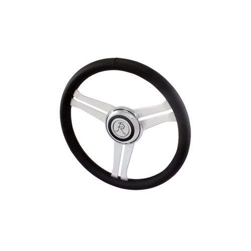 Flaming River Steering Column, Tilt, Stainless Steel, Black, 35.00 in. Length, Floor Shift, Universal, Each