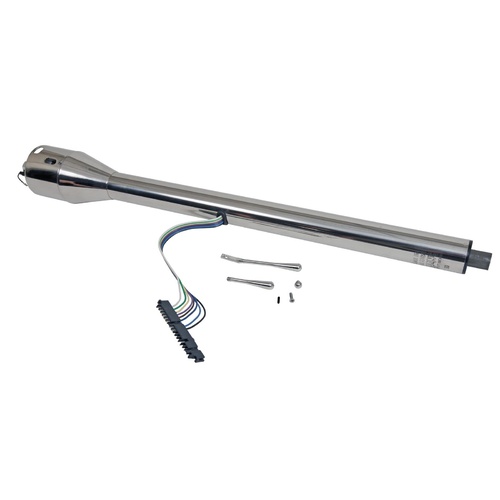 Flaming River Steering Column, Tilt, Direct Fit Floorshift 60-65 Comet Polished Finish, Each