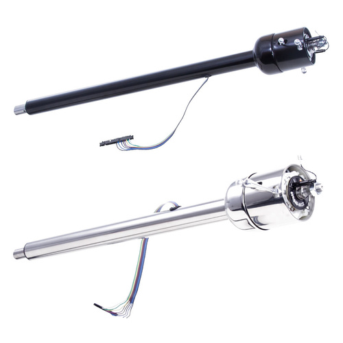 Flaming River Steering Column, Tilt, Bella Tilt Roadster 28 in Length Mill Finish Stainless, Each